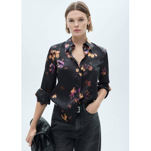 Chemise satinee imprimee