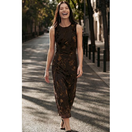 Robe DESIGUAL Taille 38/M – Beige – Coupe Droite Genoux – Occasion Très Bon état