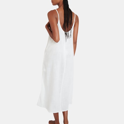 Robe Capucine Taille 42 - Blanc, Style évasé Manches Trois-quarts, Occasion Très Bon état