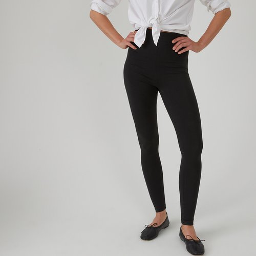 Mid rise leggings black La Redoute Collections La Redoute