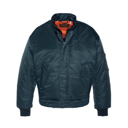 Blouson bomber a plastron amovible en nylon recycle Schott La Redoute