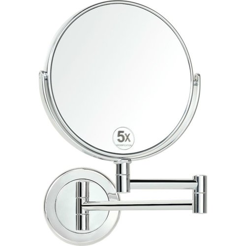 MIROIR GROSSISSANT DOUBLE FACE PRADEL DANA AUTO ZOME X5 MURAL ROND EXTENSIBLE 17 CM CHROME Sétif Setif - - Algérie