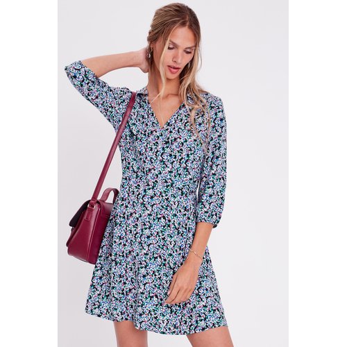 Robe fluide cache cache top