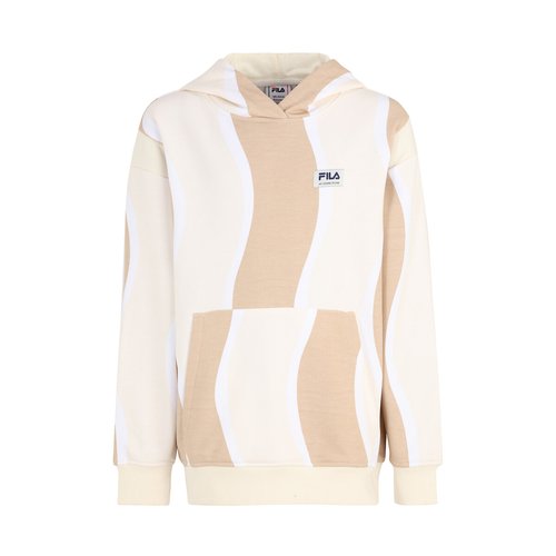 Cotton mix hoodie beige Fila La Redoute
