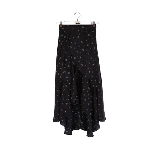 Jupe en soie tres bon etat noir The Kooples La Redoute