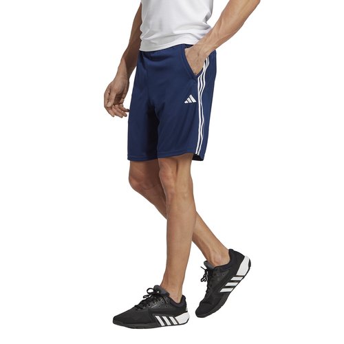 3 stripes sweat shorts navy blue Adidas Performance La Redoute