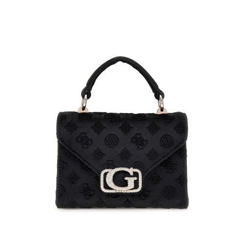 Guess mini sac a main zalina logo 4g pivoine noir Guess La Redoute