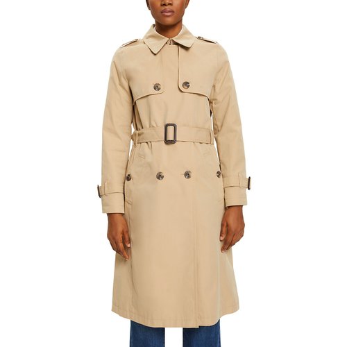 Belted beige coat on sale
