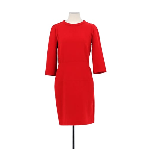 Robe Rouge Claudie Pierlot En Maille Fine - Taille 38 (FR), état Excellent