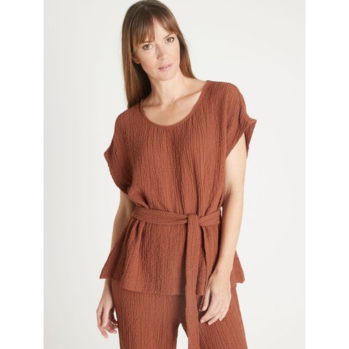 Blouse tissu gaufre Daxon La Redoute