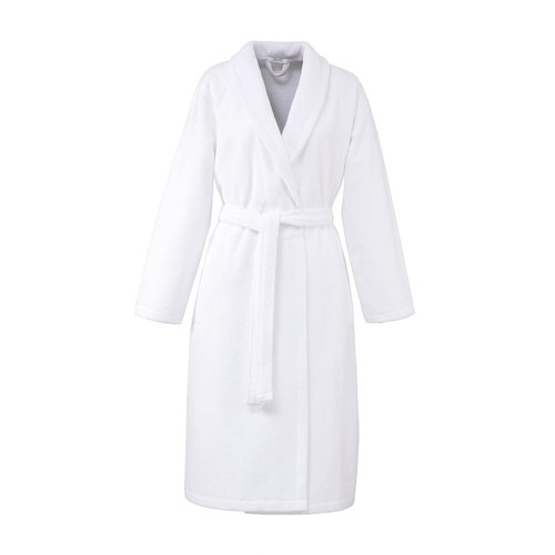 Peignoir long en coton 320 g m decembre blanc Olivier Desforges La Redoute