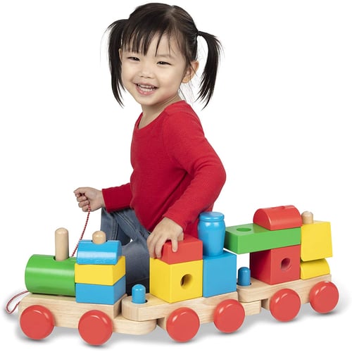 Train En Bois éducatif Avec Blocs De Tri – 16 Pièces Colorées – Jouet Montessori 1-5 Ans – Certifié FSC