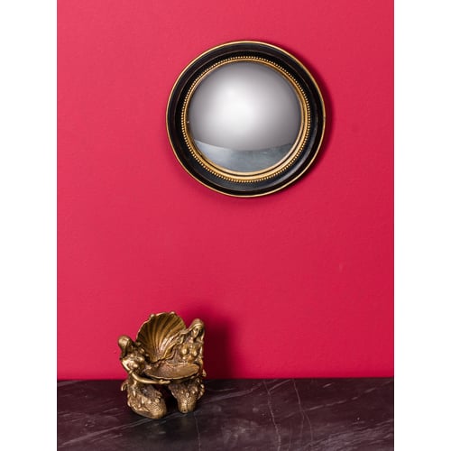 Miroir Convexe Doré CHEHOMA Sanctus - Petit Miroir Décoratif 18cm