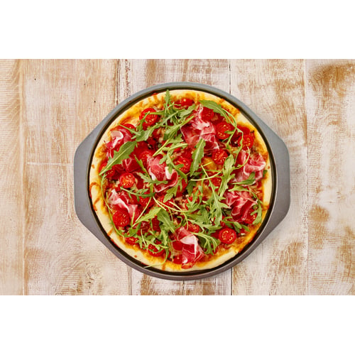 AMZMUKAUP 4 Pièce Plaque à Pizza, Plaque à Pizza Ronde en Acier au
