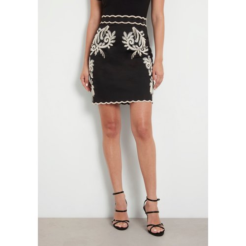 Guess mini jupe brodee noir Guess La Redoute