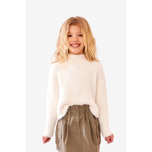 Pull duveteux manches longues ecru Next La Redoute
