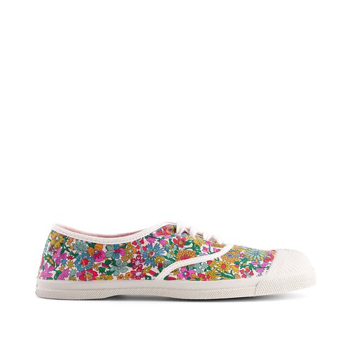 Tennis a lacets liberty fleuri Bensimon La Redoute