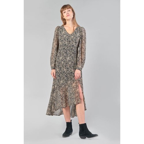 Robe longue manches longues imprimee Le Temps Des Cerises noir blanc La Redoute