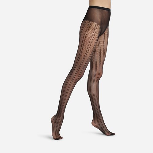 Collants resille rayures pyjma collection style Dim noir La Redoute