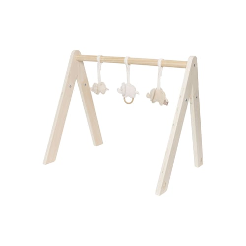 Jollein Arche de Jeu pour bébé - on The Go - Lot de 3 Jouets pour bébé avec Voiture, clés et Miroir - Favorise Les Sens et la motricité - Arche de Jeu