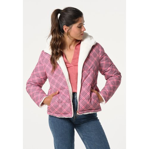 Blouson court zippé en twill de coton uni online