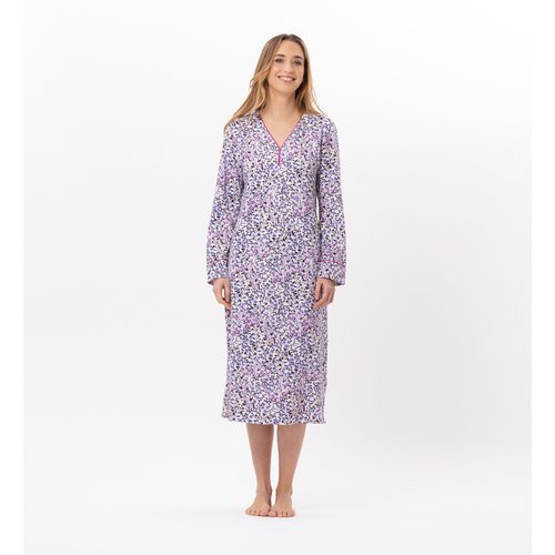 Chemise de nuit longue en coton cassie 811 multicolore Le Chat La Redoute