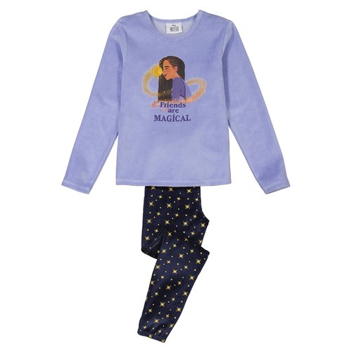 Pijama wish de terciopelo violeta estampado Wish La Redoute
