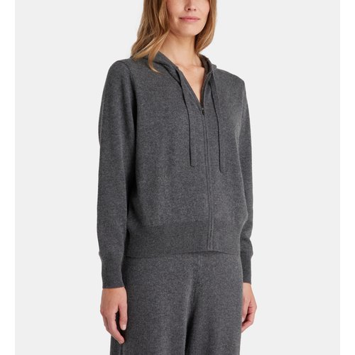 Gilet a capuche zaco zippe cachemire femme Galeries Lafayette La Redoute