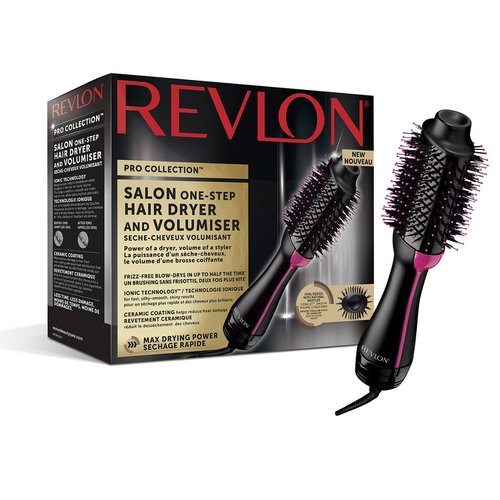 One step pro collection salon hair dryer and volumiser rvrvdr5222 black pink Revlon La Redoute