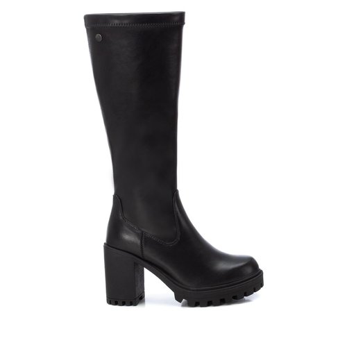 Botte elastique talon entreprise fermeture eclair noir Xti La Redoute