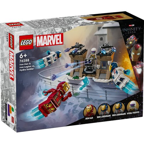 Iron man et l iron legion contre le soldat de l hydra multicolore Lego La Redoute