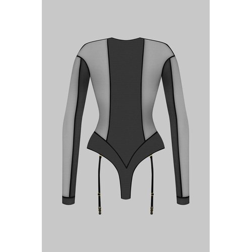 Body string manches longues l'amoureuse noir Maison Close