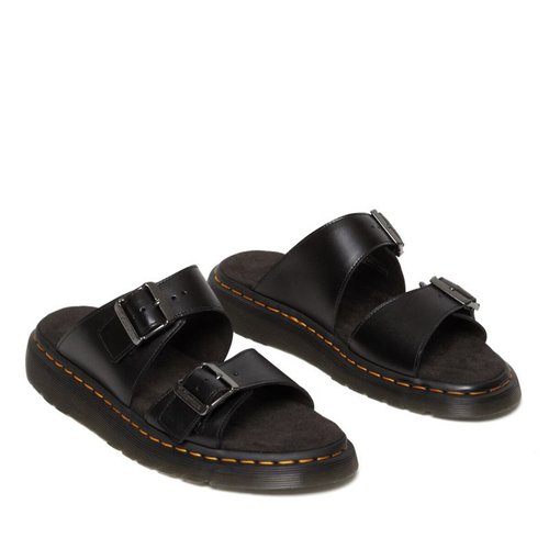 Leather mules black Dr. Martens La Redoute