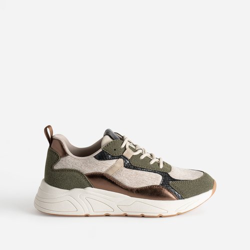 Baskets tige basse pendora vert Eram La Redoute