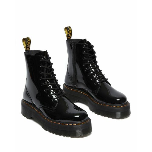 Jadon patent leather platform boots black Dr. Martens La Redoute