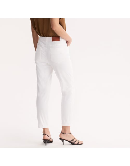 Pantalon droit 7/8ème, coton stretch