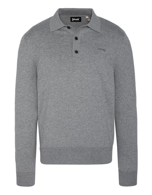 Pull col chemise boutonné