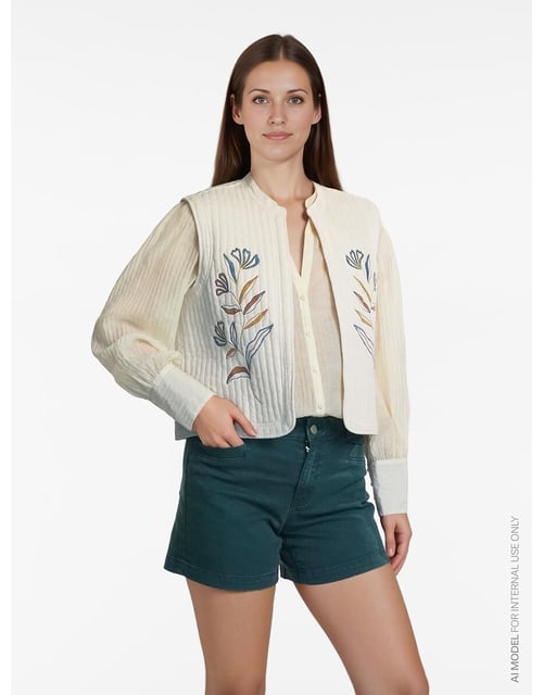 Veste sans manches avec motif