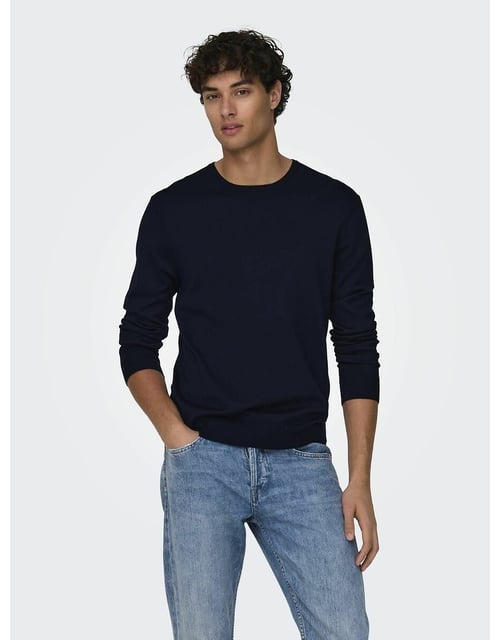 Pull léger col rond droit