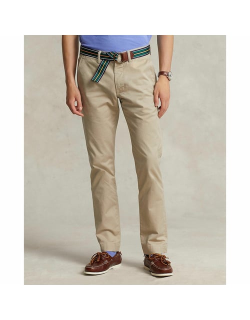 Pantalon chino slim stretch lavé