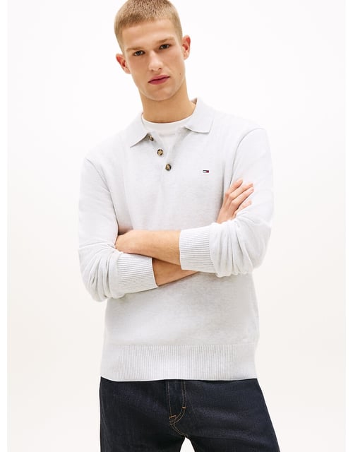 Pull à col boutonné