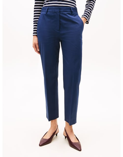 Pantalon chino droit longueur cheville