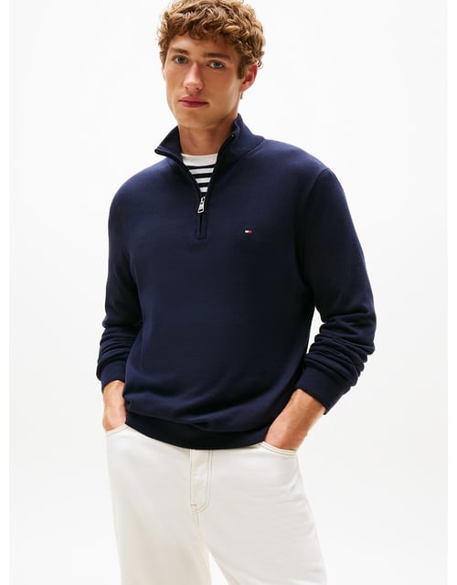 Pull à col demi-zippé