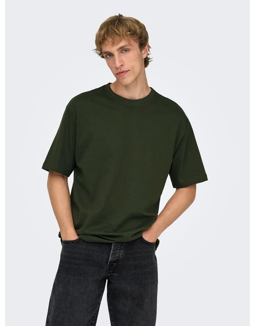 T-shirt col rond ample