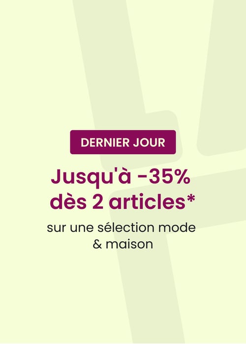 Jusqu'à -35%  dès 2 articles*
