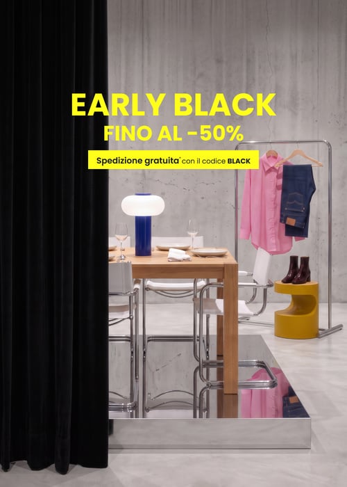 Early Black fino al -50% e spedizione gratuita con il codice black