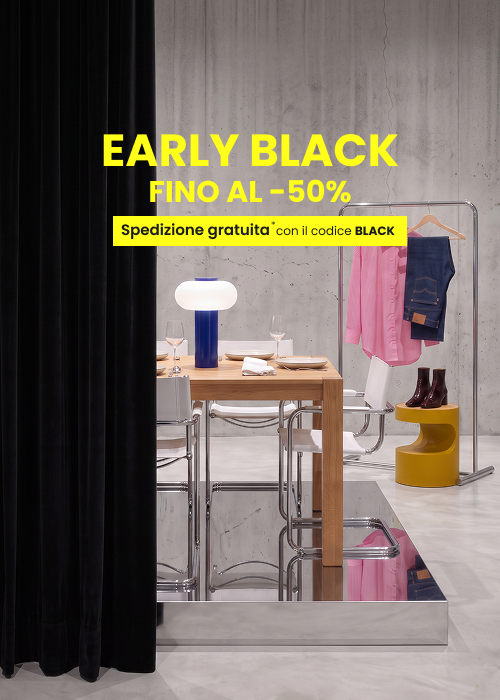 Early Black fino al -50% e spedizione gratuita con il codice black