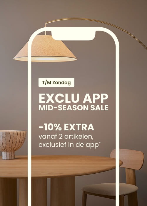 EXCLU APP MID-SEASON SALE : -10% EXTRA VANAF 2*, exclusief in de app.