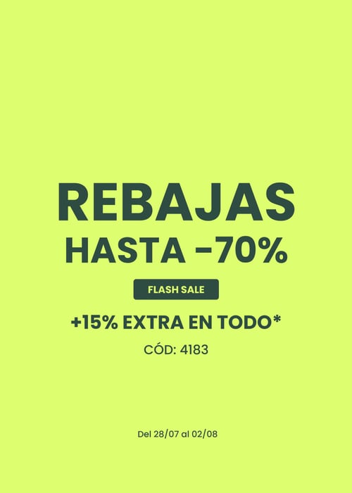 REMATE FINAL hasta -70% + 15% EXTRA en TODO*