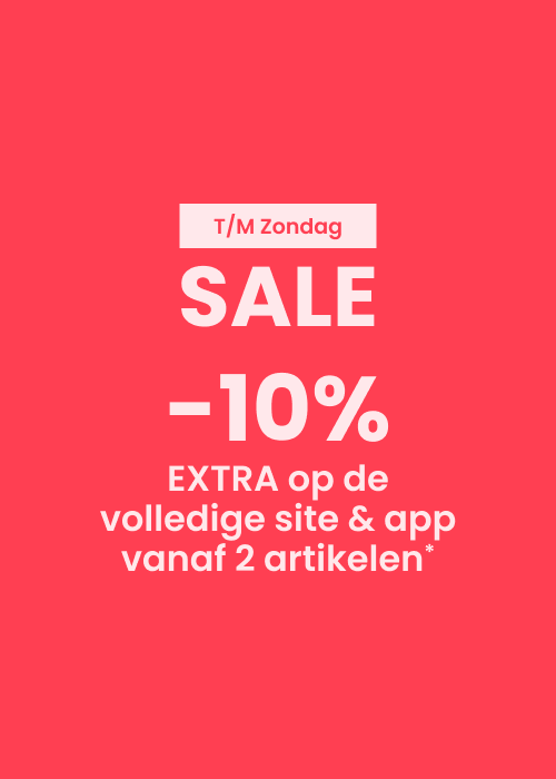 TOT ZONDAG : -10% EXTRA op de volledige site & app vanaf 2 artikelen*